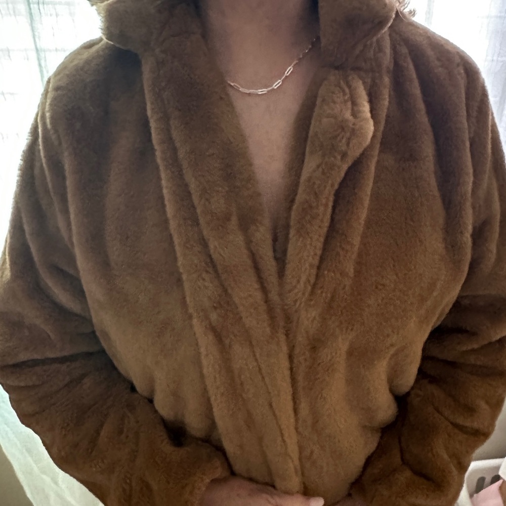 Love Tree Cozy Tan Teddy Jacket